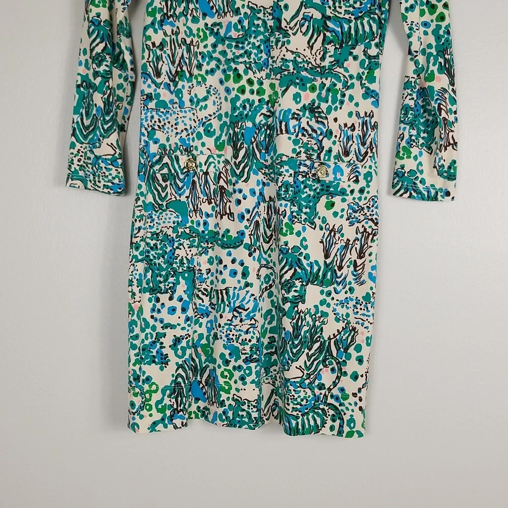 Lilly Pulitzer Corine Sea Oat Escapades Dress XS - Picture 11 of 14